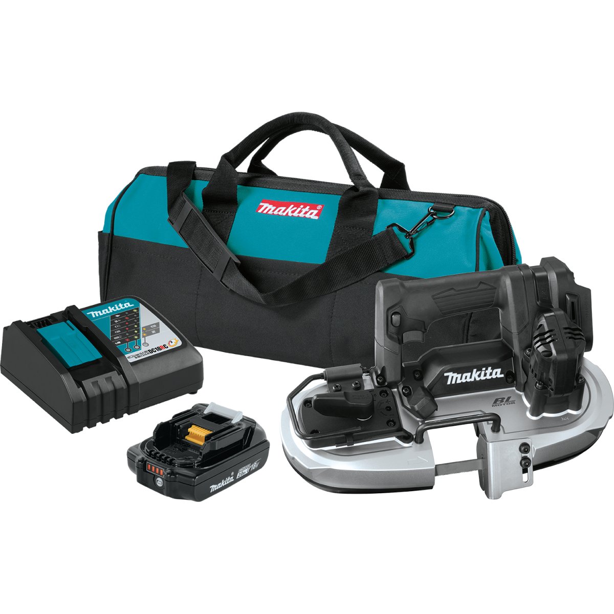 Makita, 18V LXT® Lithium-Ionen Sub-Kompakt Bürstenlose Akku-Bandsäge